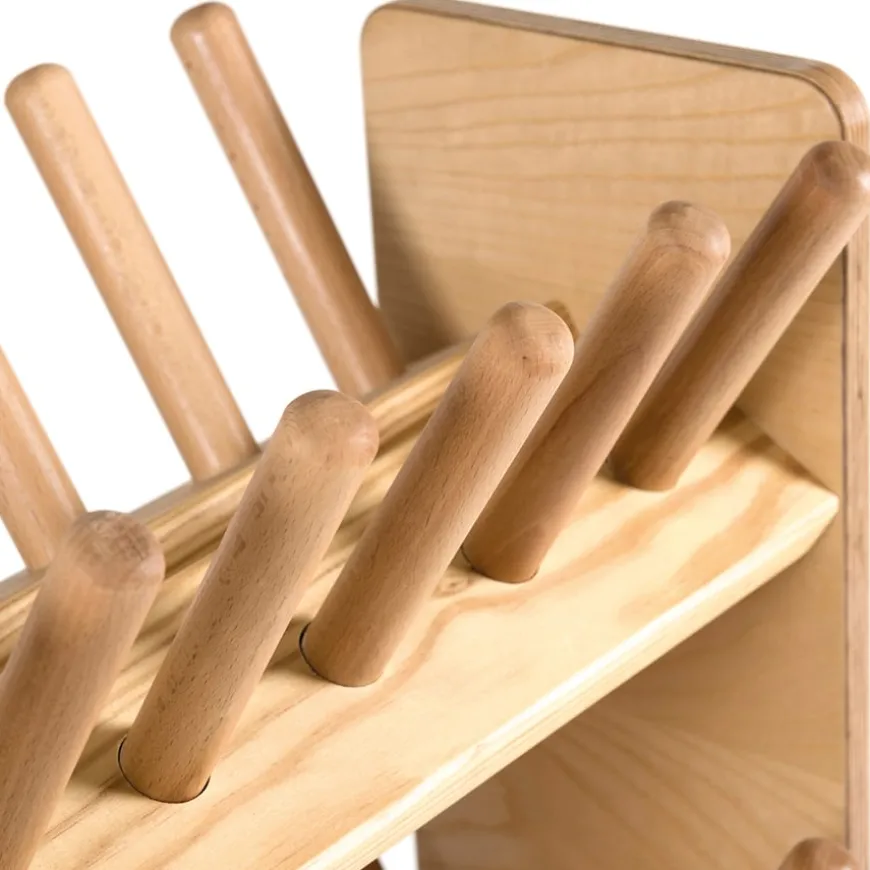 TTS Wooden Outdoor Wellie Rack