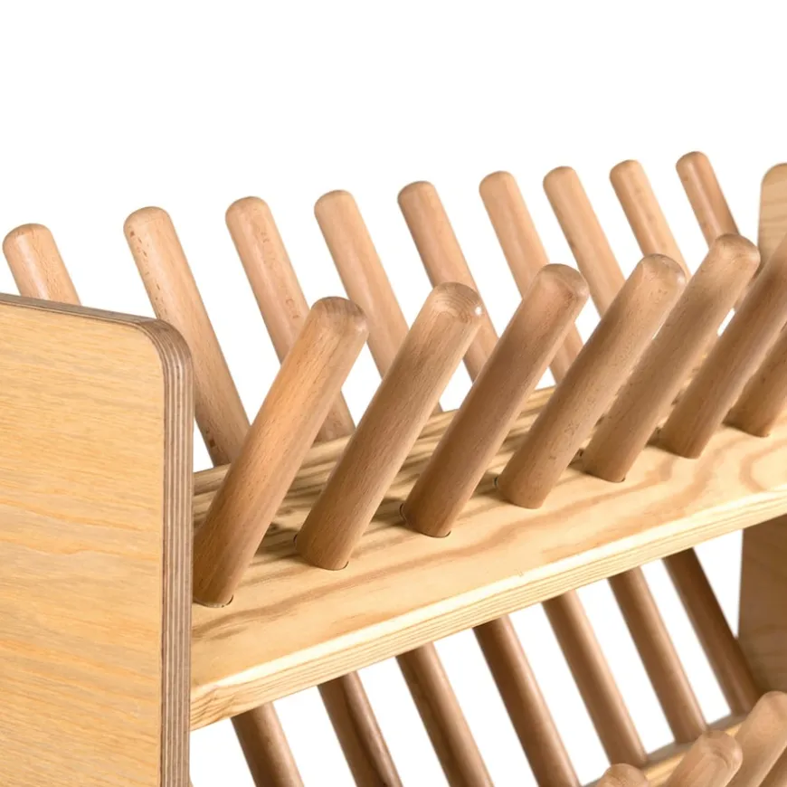 TTS Wooden Outdoor Wellie Rack