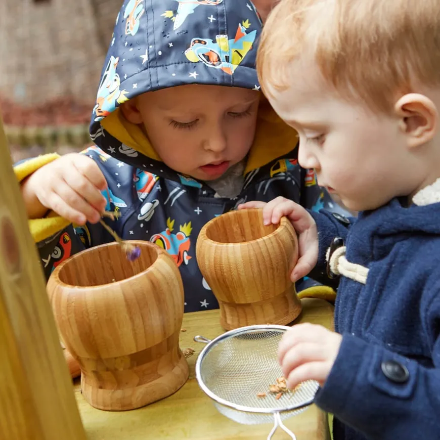 TTS Wooden Pestle and Mortar 3pk