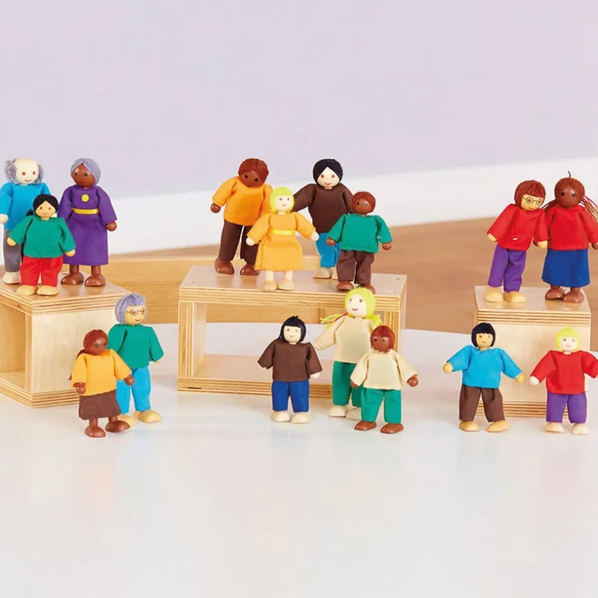 TTS Wooden Small World Diversity Family Figures