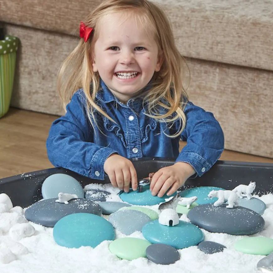 TTS Wooden Stacking Pastel Pebbles