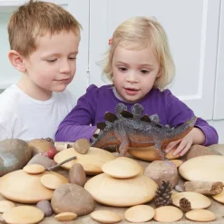 TTS Wooden Stacking Pebbles