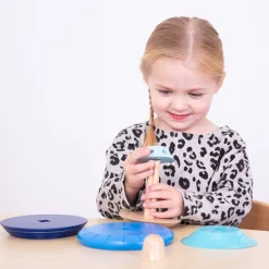 TTS Wooden Twist & Turn Spinning Stacking Tops