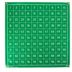 TTS Write on Vinyl Hundred Squares 1-100 Ascending