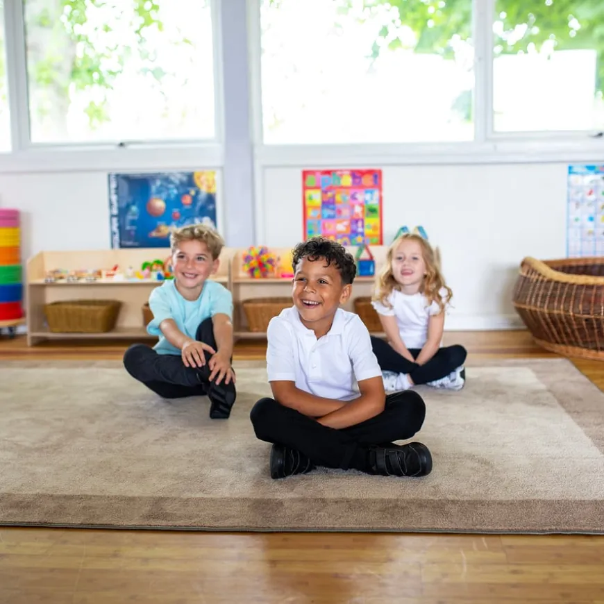 Two Tone Border Rectangular Carpet