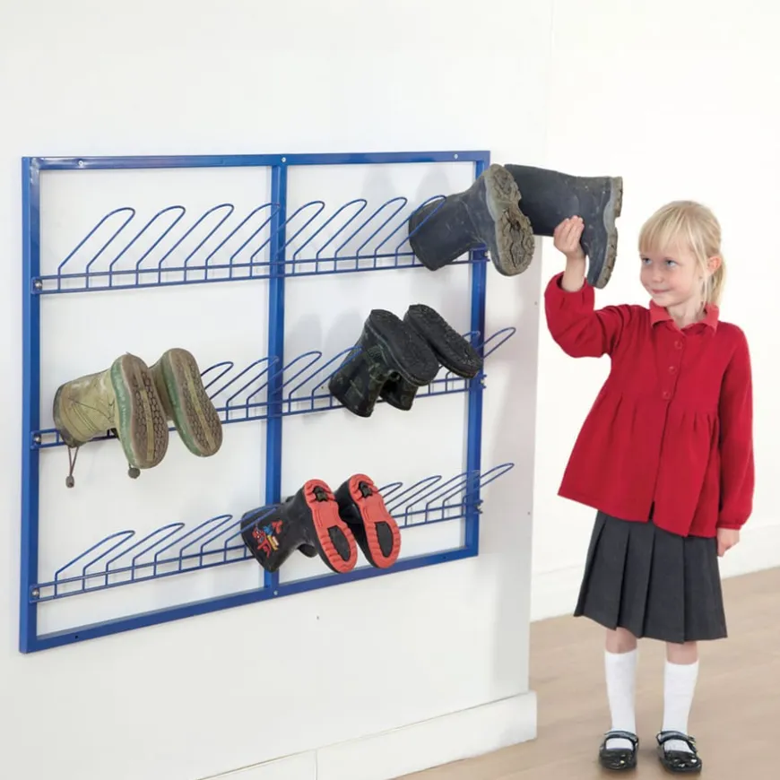Wall Mountable Wellie Storage Rack