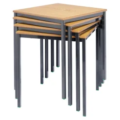 Welded Black Frame Square Tables 60x60cm