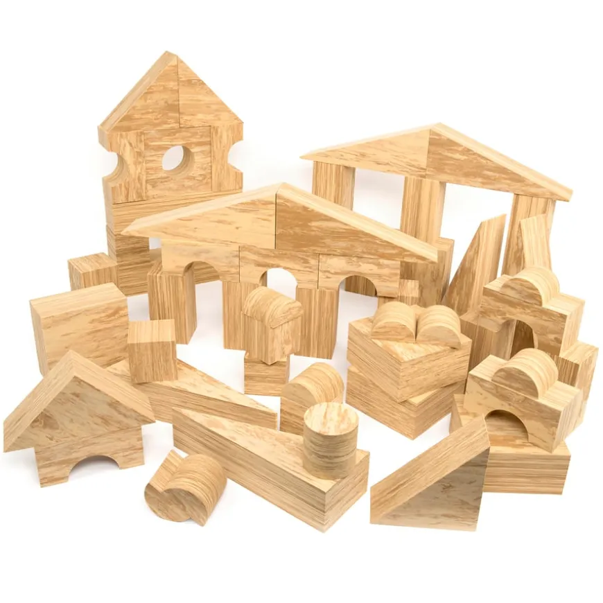 Weplay Soft Wood Effect Foam Construction Blocks