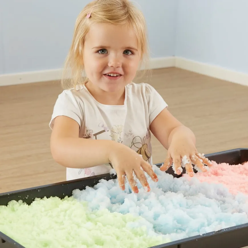 White Messy Play Modelling Snow 24pk