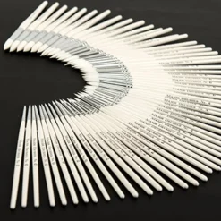 White Nylon Round Paint Brushes 60pk