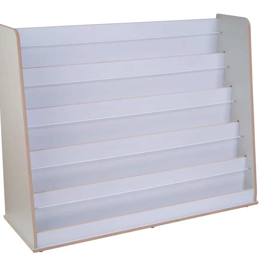 Wide Free Standing Book Display Unit Grey