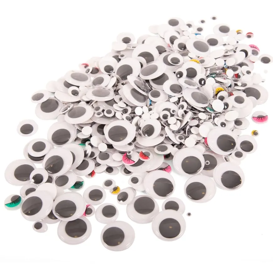 Wiggly Eyes Bumper Pack Assorted 1000pk