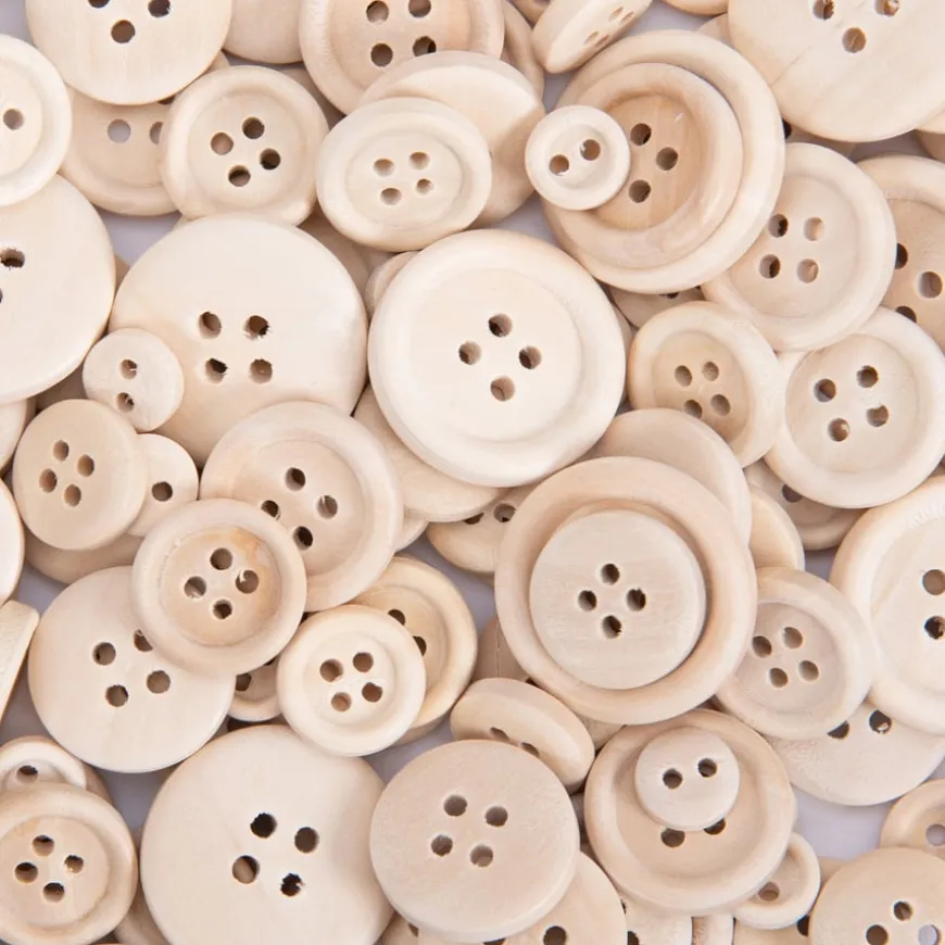 Wooden Buttons 440pk