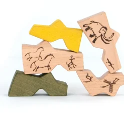 Wooden Cave Drawing Blocks 5pcs