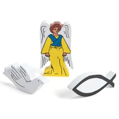 Wooden Christian Symbols 5pk