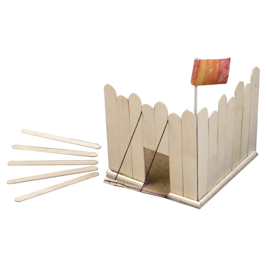 Wooden Craft Sticks 1000pk Multicoloured