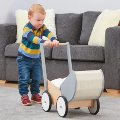 Wooden Dolls Pram