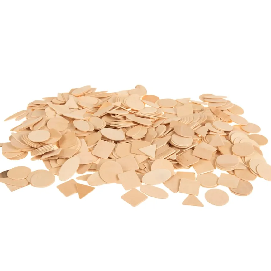 Wooden Geo Shapes Collage 1000pk