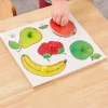 Wooden Healthy Eating Puzzles 6pk