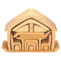 Wooden Nesting Houses 3pk