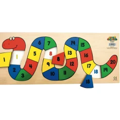 1 - 20 Wooden Number Worm Puzzle
