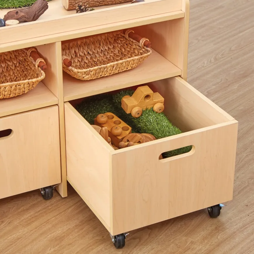 Wooden Play Table with Storage