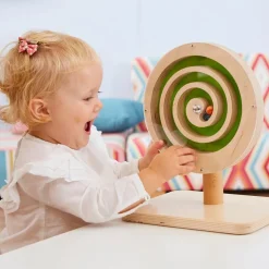 Wooden Rotating Bead Wheel