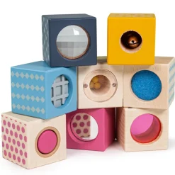Wooden Sensory Blocks 8pk