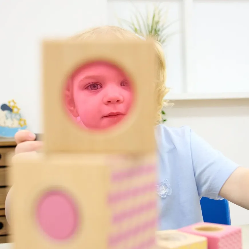 Wooden Sensory Blocks 8pk