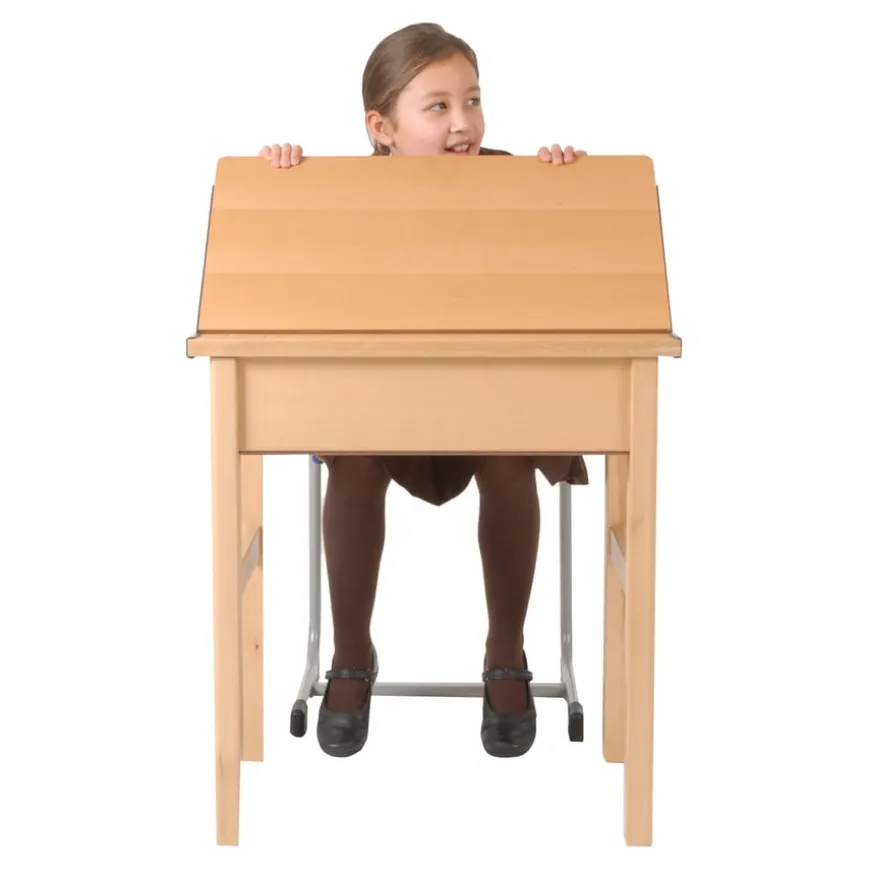 Wooden Single Locker Desks H760mm