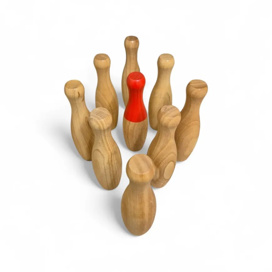 Wooden Skittles Set