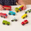 Wooden Transport Vehicles 9pk
