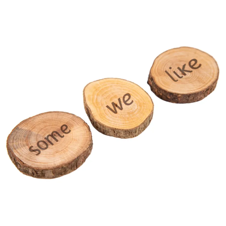 Wooden Tricky Word Pieces - All Phonic Phases