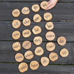 Wooden Tricky Word Pieces - All Phonic Phases