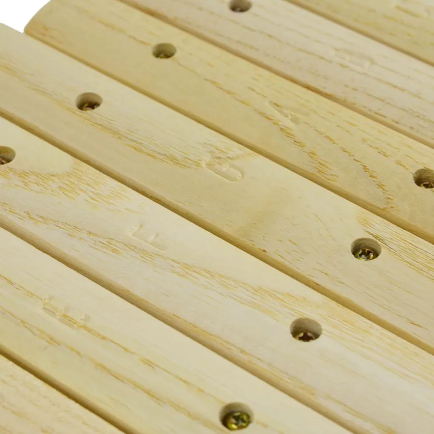 Wooden Xylophone With Engraved Notes Names