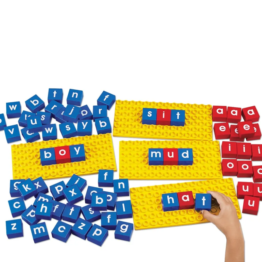 Word Building Construction Letter Blocks 78pk