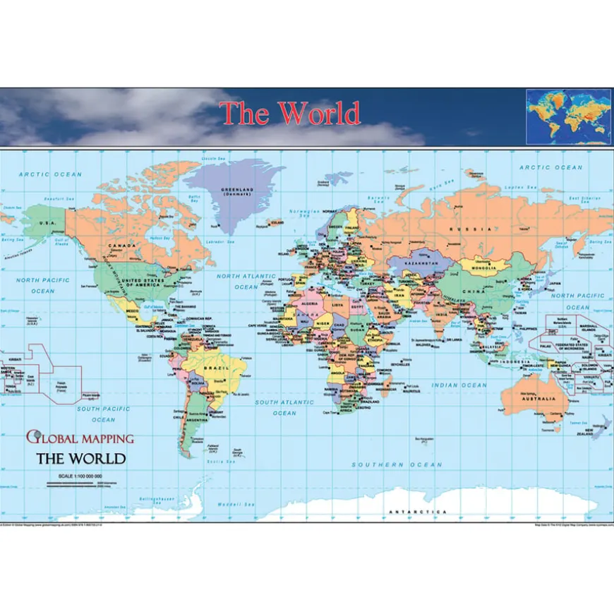 World Europe and UK Maps Set A3