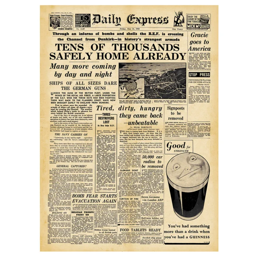 WW2 Wartime Newspapers 3pk