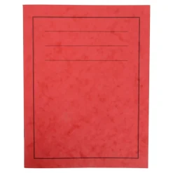 6.5'' x 5'' Exercise Book 15mm Ruled 24pg Red 50pk