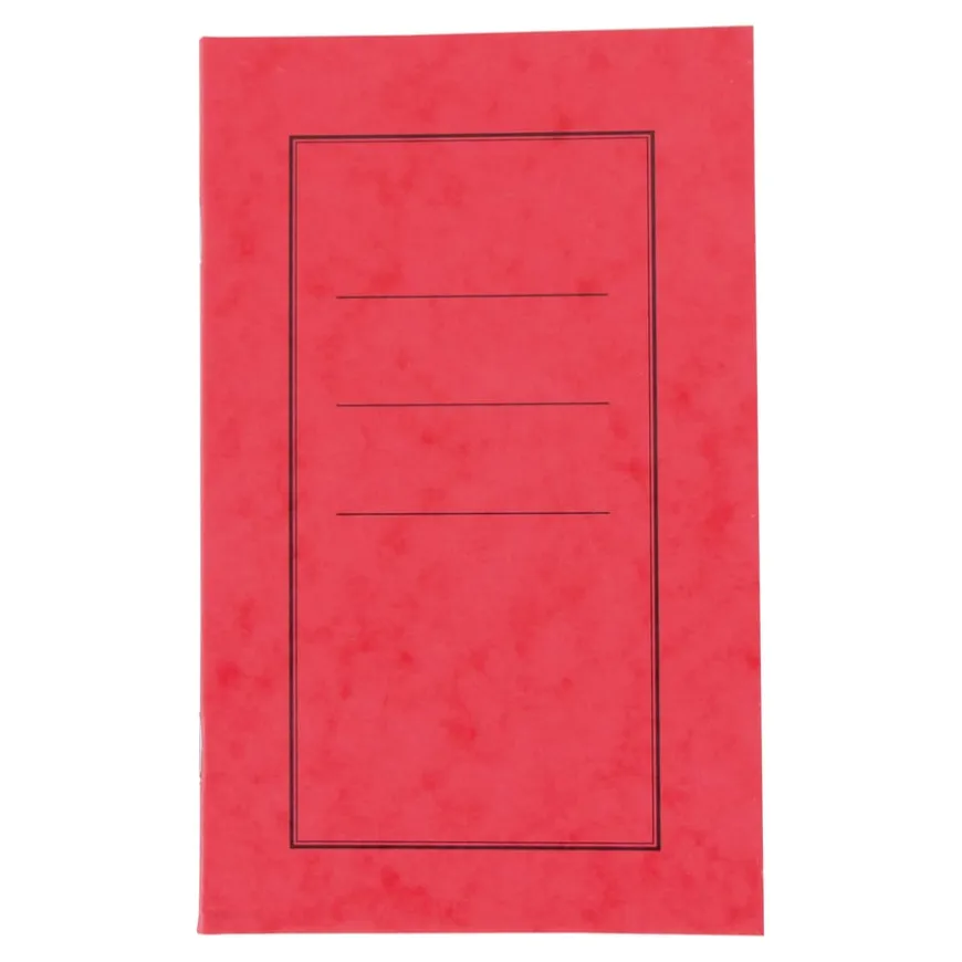 6.5''x 4'' Exercise Book 8mm Ruled Red 64pg 50pk