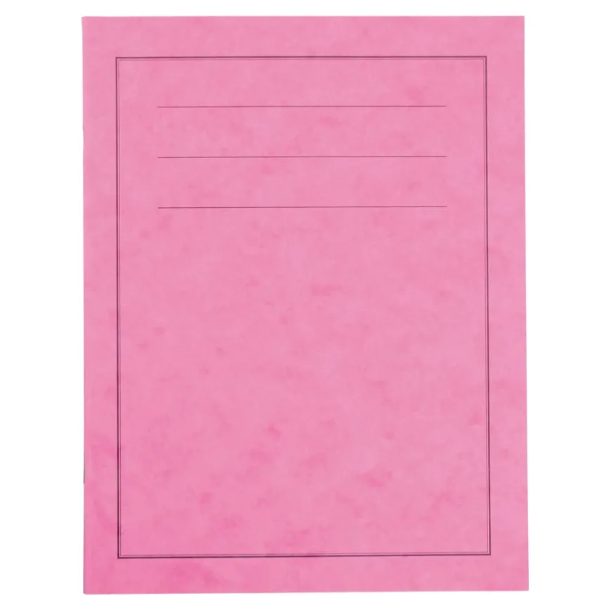 8''x 6.5'' Exercise Book Plain Pink 48pg 50pk