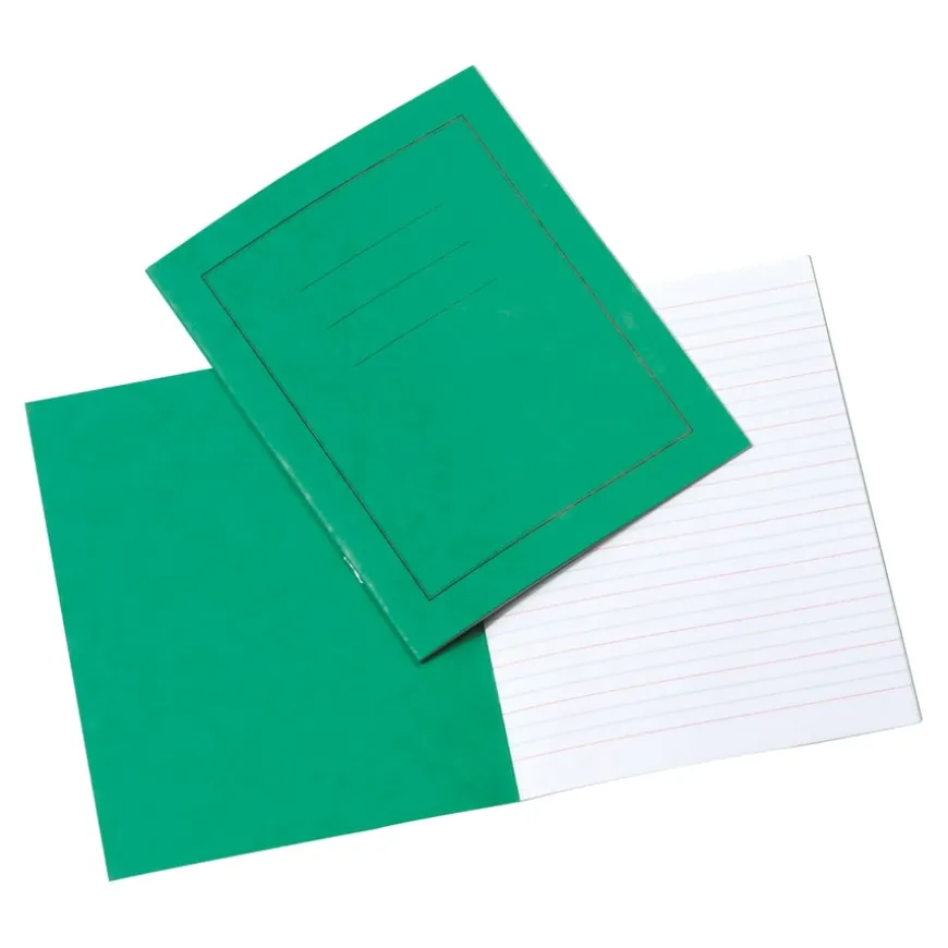 8''x 6.5'' Handwriting Book 7/19mm Green 24pg 50pk