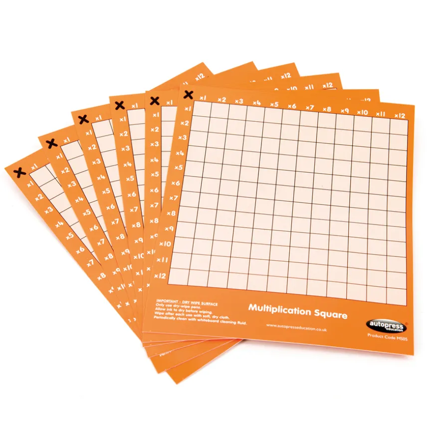 12x12 Multiplication Squares