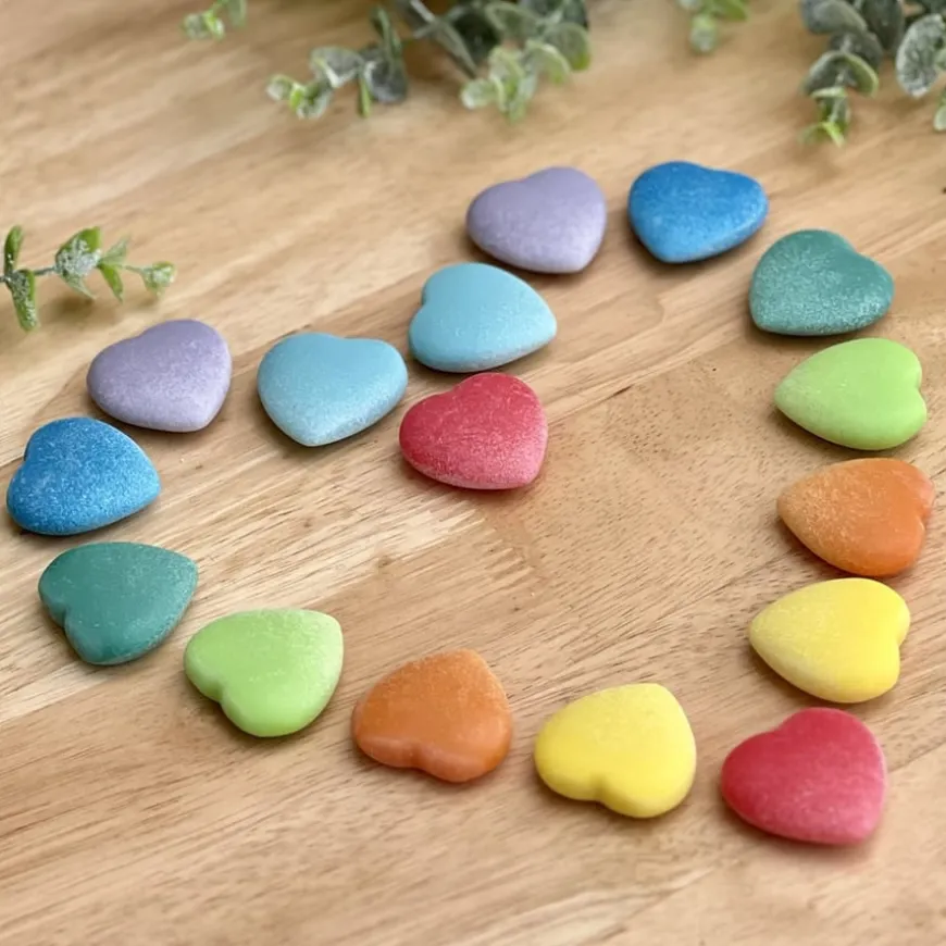 Yellow Door Kindness Heart Stones 16pk