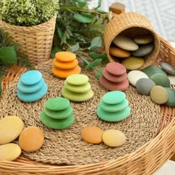 Yellow Door Nature Sorting Stones Set 36pc