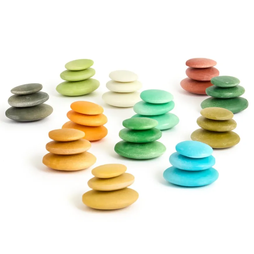 Yellow Door Nature Sorting Stones Set 36pc