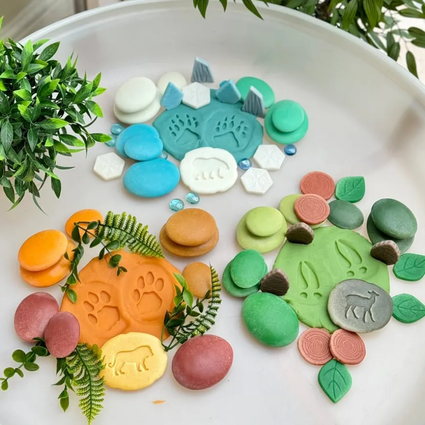 Yellow Door Nature Sorting Stones Set 36pc