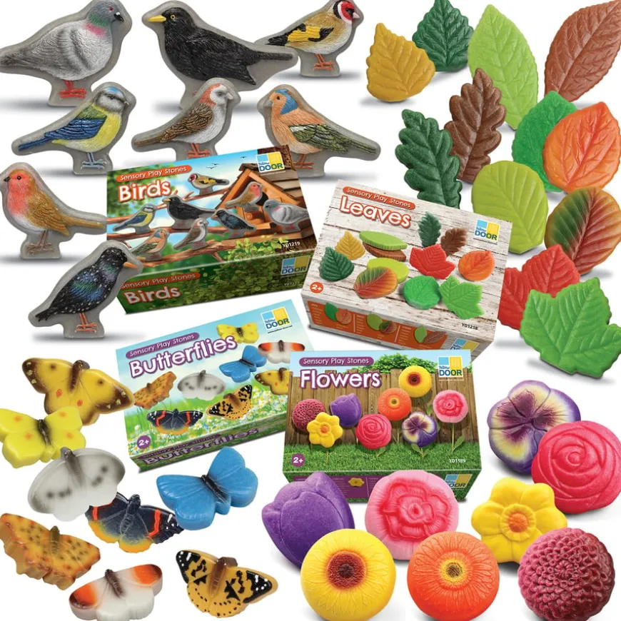 Yellow Door Sensory Play Stones Nature Bundle 36pk