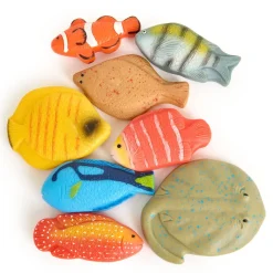 Yellow Door Sensory Stone Fish