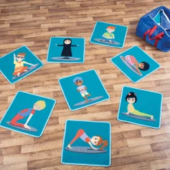 Yoga Position Mini Placement Mats 32pk